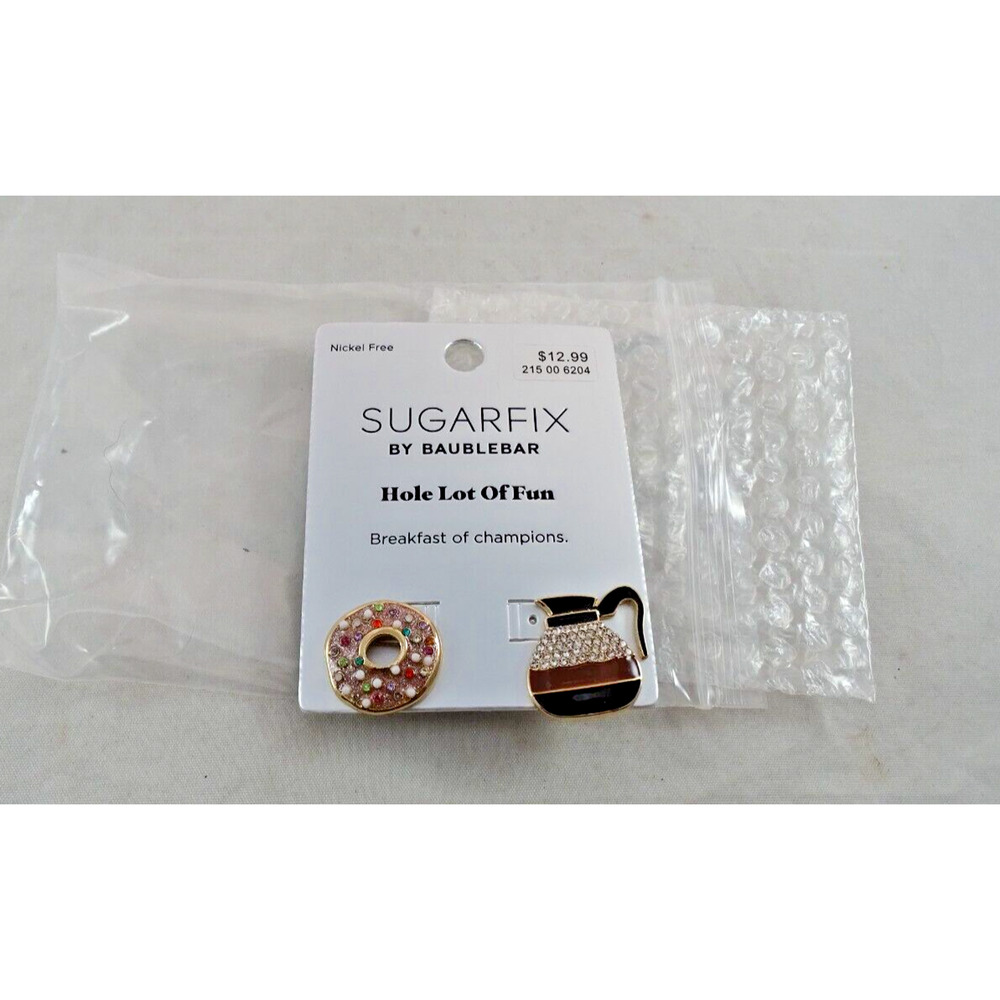 New Sugarfix By Baublebar Hole Lot Of Fun Breakfast Of Chamions Earrings Coffee